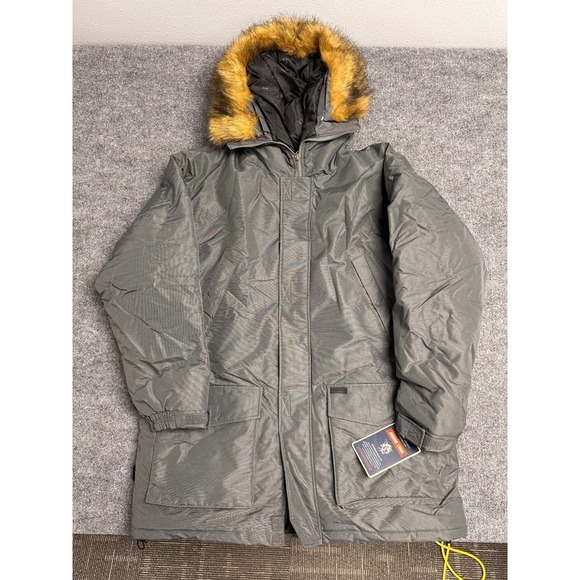 Jordan Craig Vintage Men's Winter Parka Jacket Fur Hooded Gray Size‎ 2XL - Picture 3 of 8